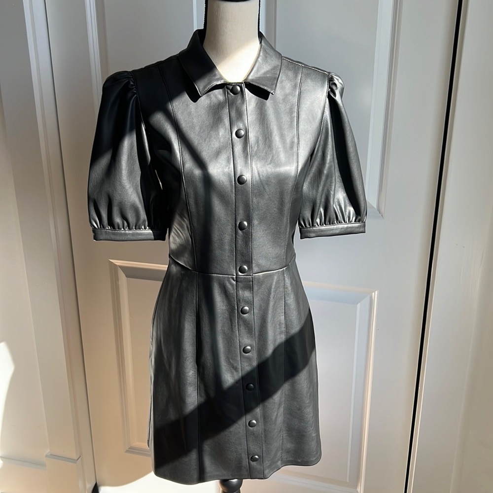 NWT BB Dakota / Steve Madden Faux Leather Dress. The Perfect Wednesday look! 😉